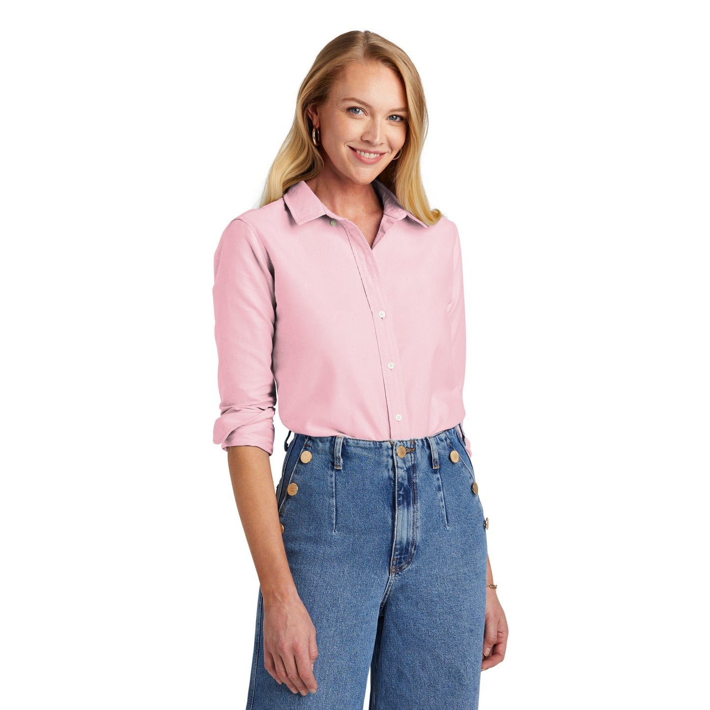 Brooks Brothers-Brooks Brothers® Women's Casual Oxford Cloth Shirt BB18005-MedTech-3