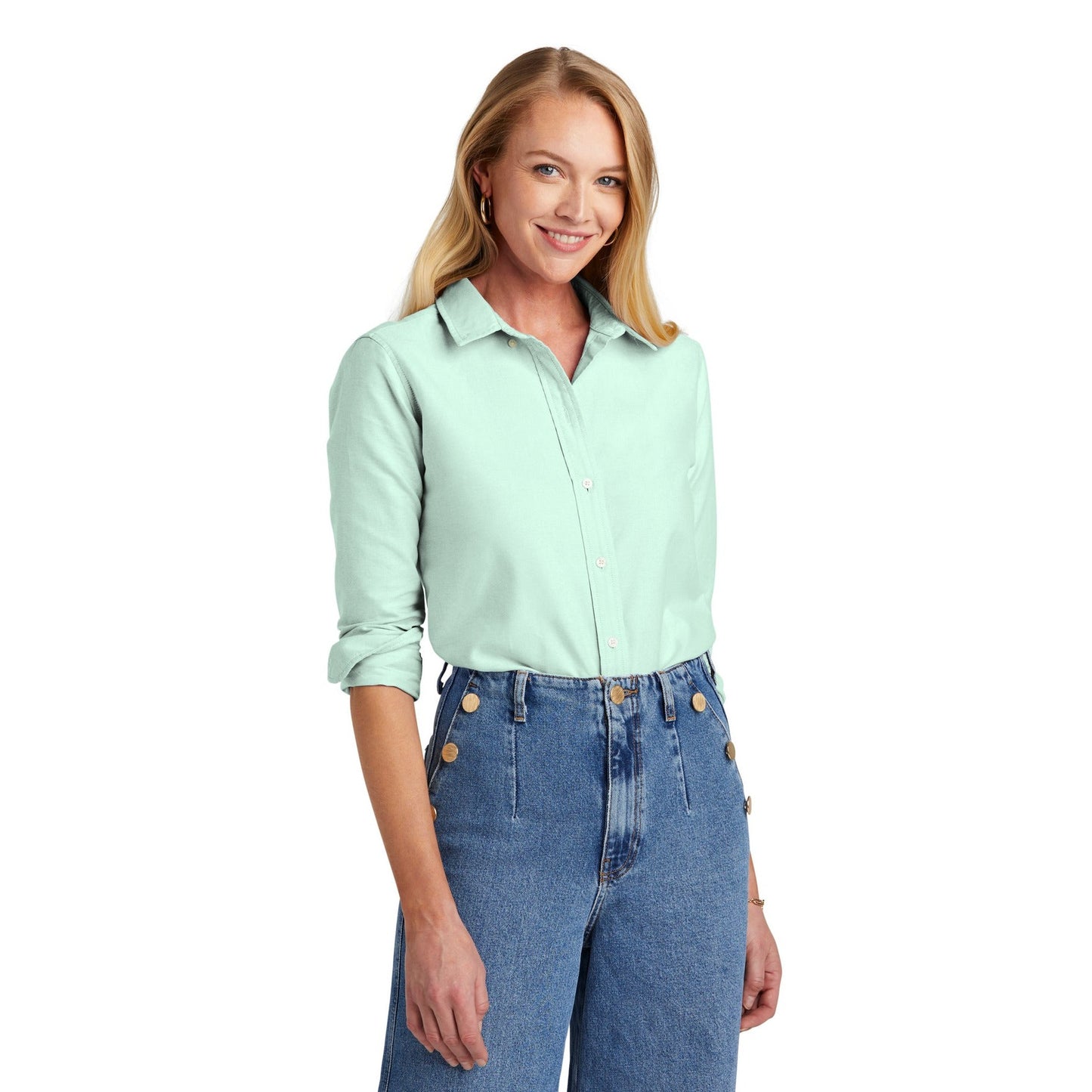 Brooks Brothers-Brooks Brothers® Women's Casual Oxford Cloth Shirt BB18005-MedTech-2