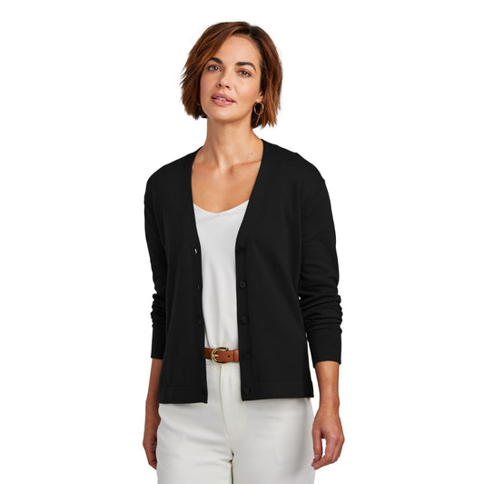 Brooks Brothers-Brooks Brothers® Women's Cotton Stretch Cardigan Sweater BB18405-MedTech-1