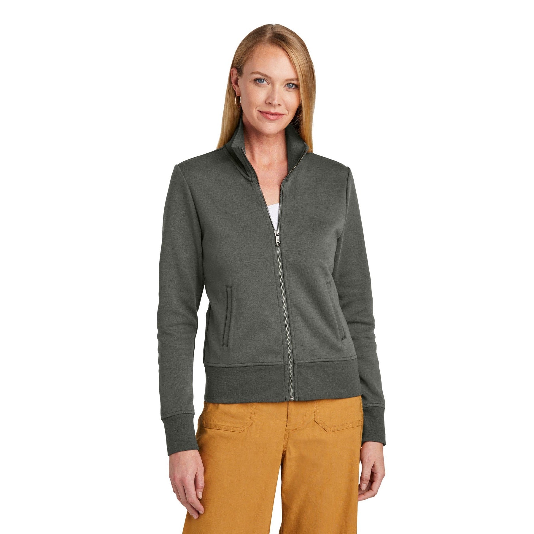 Brooks Brothers-Brooks Brothers® Women's Double-Knit Full-Zip BB18211-MedTech-3
