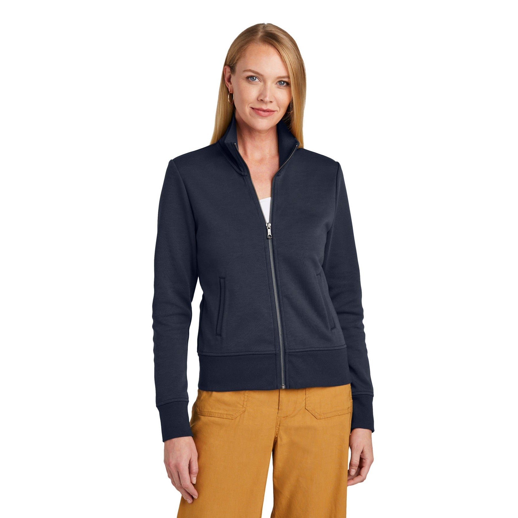 Brooks Brothers-Brooks Brothers® Women's Double-Knit Full-Zip BB18211-MedTech-2