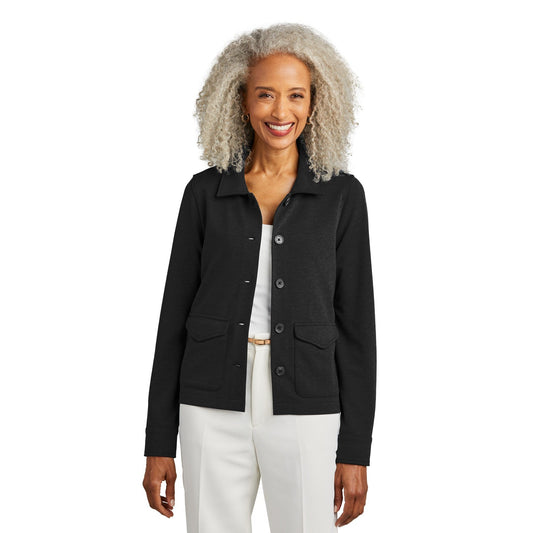 Brooks Brothers-Brooks Brothers® Women's Mid-Layer Stretch Button Jacket BB18205-MedTech-1
