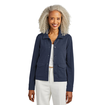 Brooks Brothers-Brooks Brothers® Women's Mid-Layer Stretch Button Jacket BB18205-MedTech-2