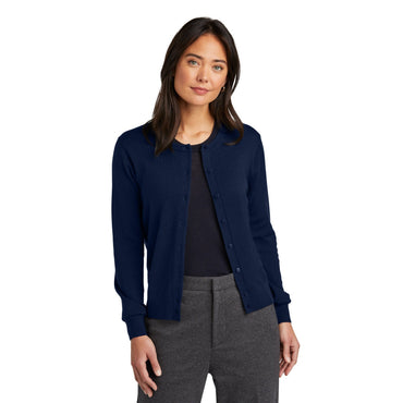 Brooks Brothers-Brooks Brothers® Women's Washable Merino Cardigan Sweater BB18413-MedTech-2