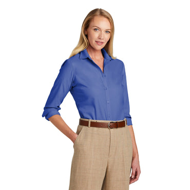 Brooks Brothers-Brooks Brothers® Women's Wrinkle-Free Stretch Nailhead Shirt BB18003-MedTech-2