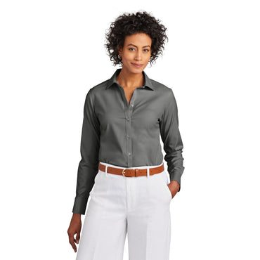 Brooks Brothers-Brooks Brothers® Women's Wrinkle-Free Stretch Pinpoint Shirt BB18001-MedTech-2
