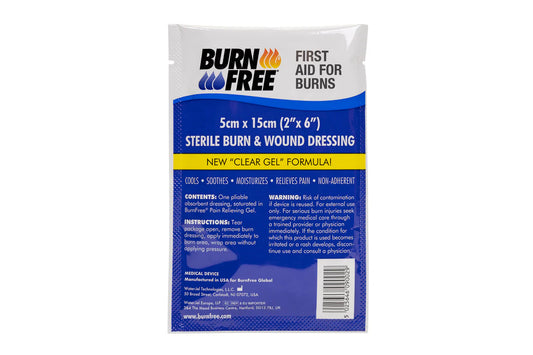 Safeguard Medical- BurnFree Burn Dressing - 5cm x 15cm / 2” x 6”-Medtech- 1