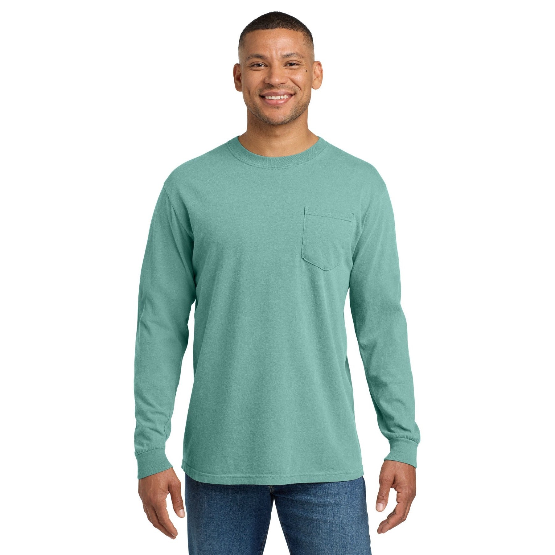 Comfort Colors-COMFORT COLORS ® Heavyweight Ring Spun Long Sleeve Pocket Tee. 4410-MedTech-12