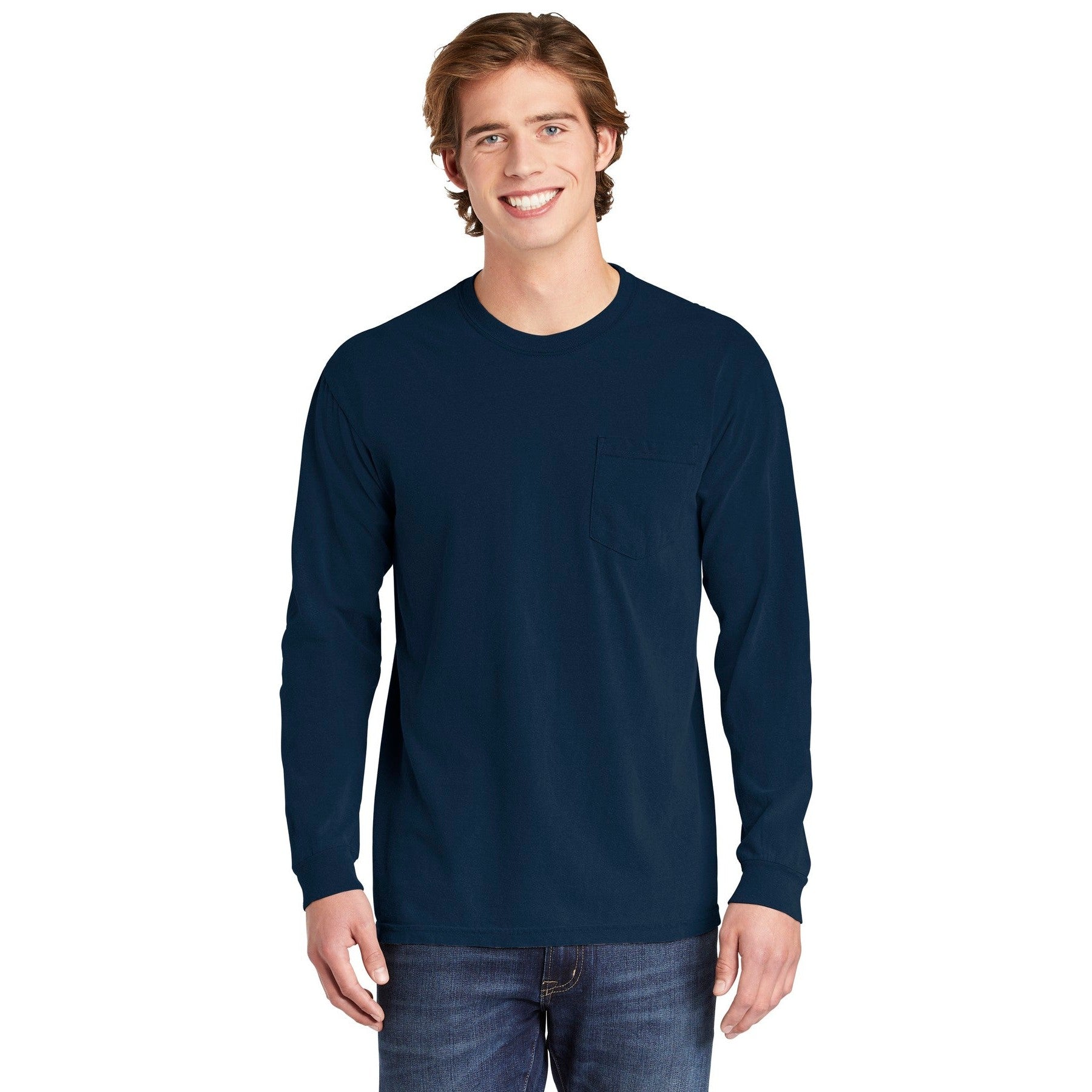 Comfort Colors-COMFORT COLORS ® Heavyweight Ring Spun Long Sleeve Pocket Tee. 4410-MedTech-13