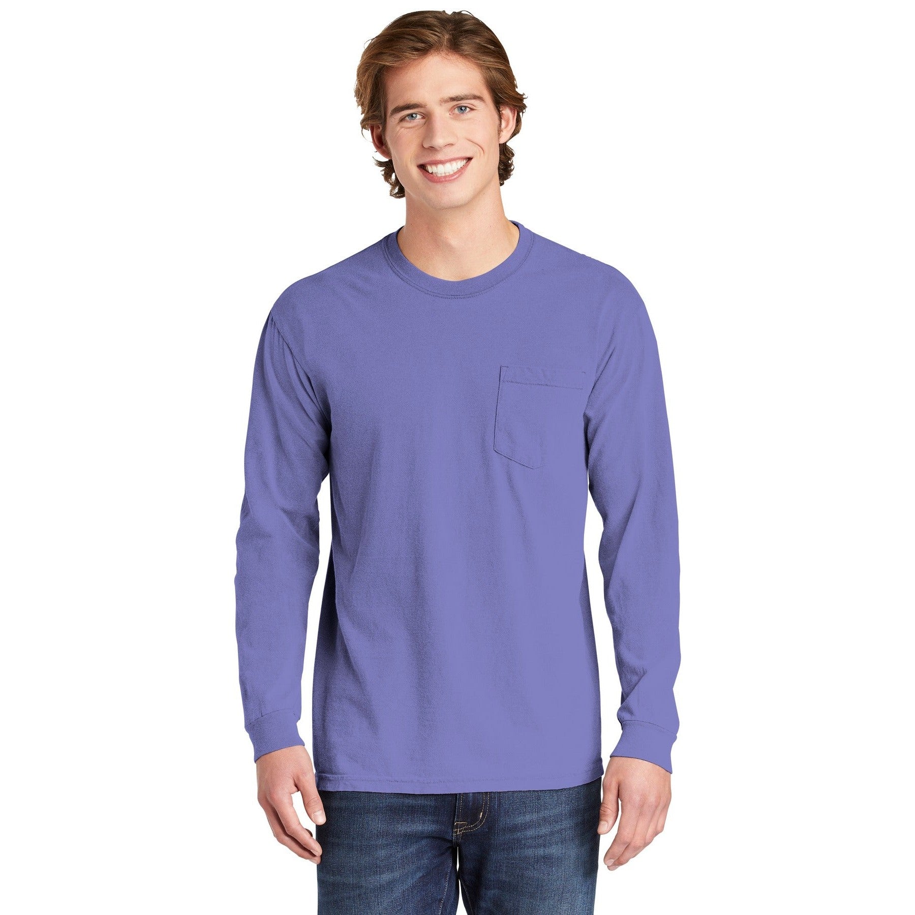 Comfort Colors-COMFORT COLORS ® Heavyweight Ring Spun Long Sleeve Pocket Tee. 4410-MedTech-14