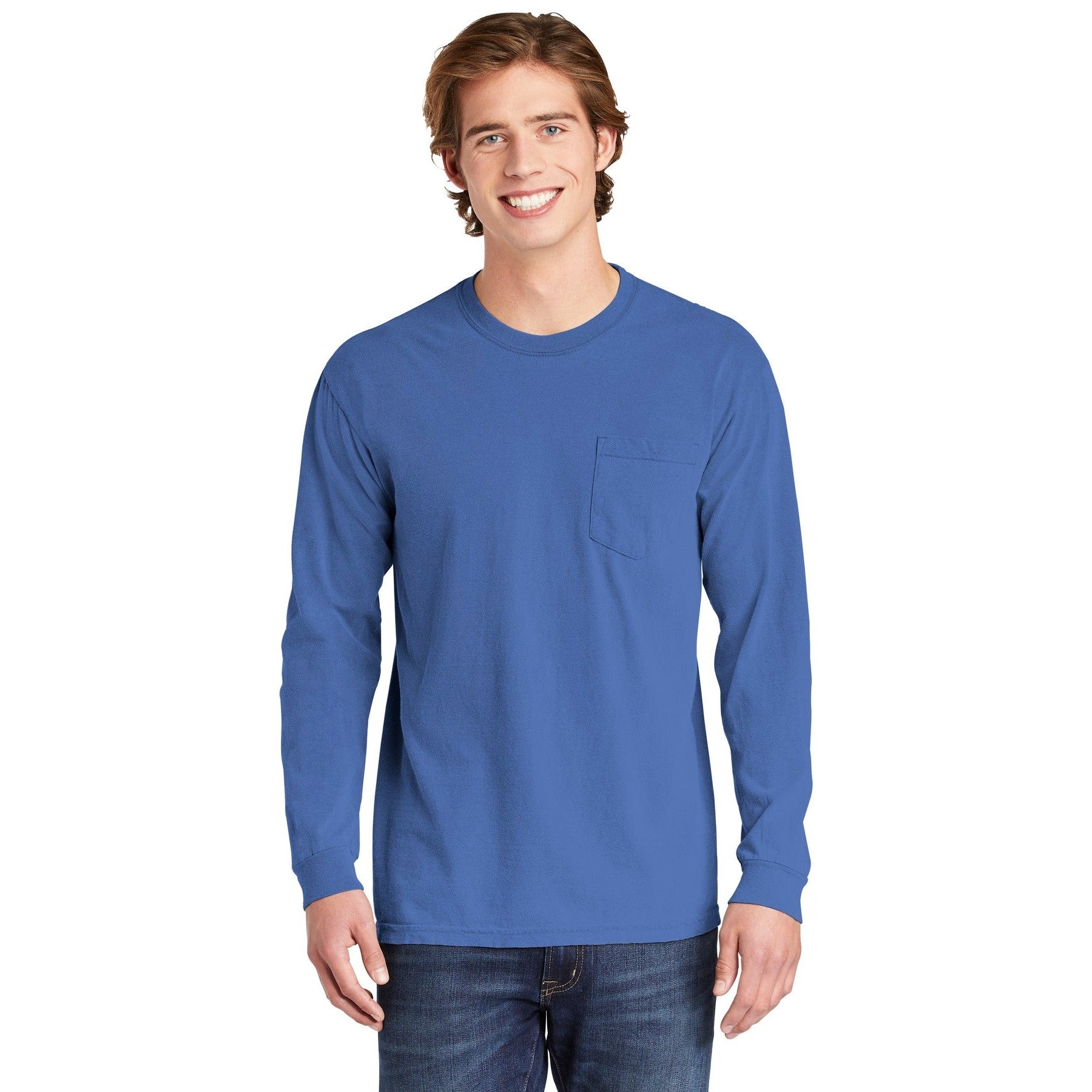 Comfort Colors-COMFORT COLORS ® Heavyweight Ring Spun Long Sleeve Pocket Tee. 4410-MedTech-7