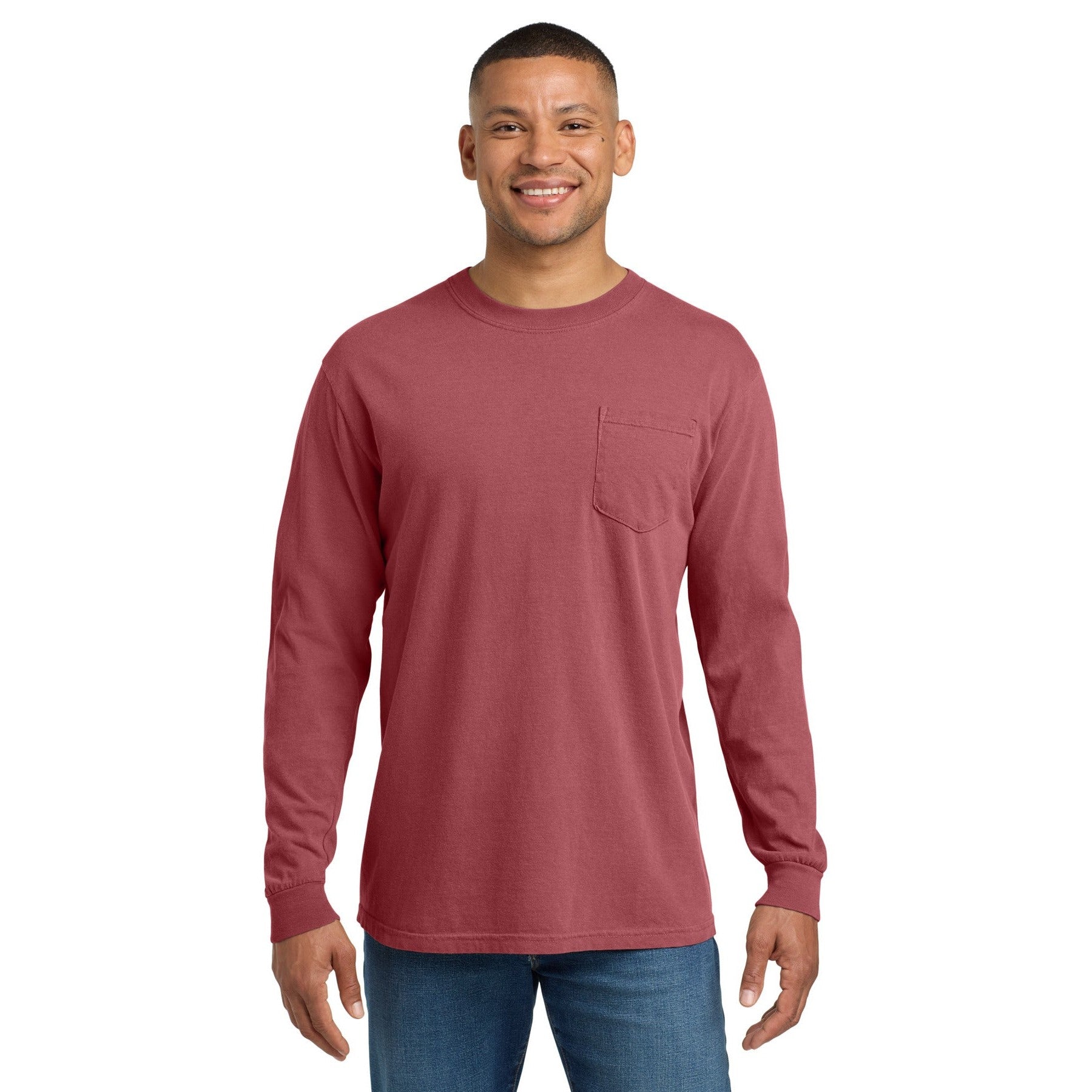 Comfort Colors-COMFORT COLORS ® Heavyweight Ring Spun Long Sleeve Pocket Tee. 4410-MedTech-6