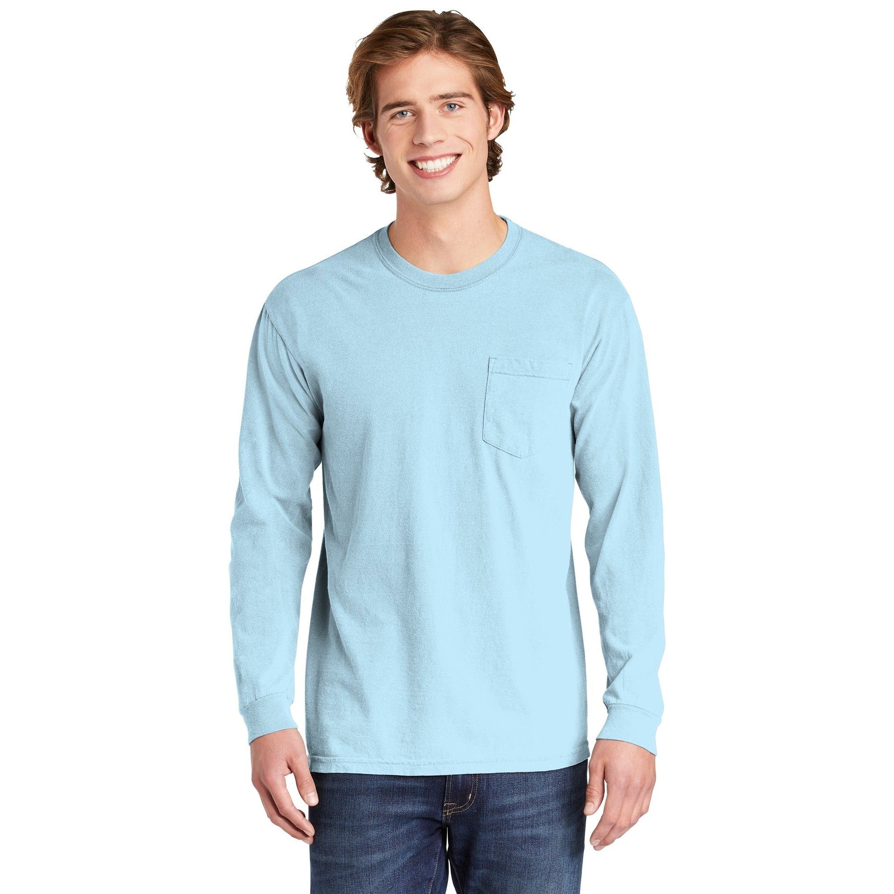 Comfort Colors-COMFORT COLORS ® Heavyweight Ring Spun Long Sleeve Pocket Tee. 4410-MedTech-5
