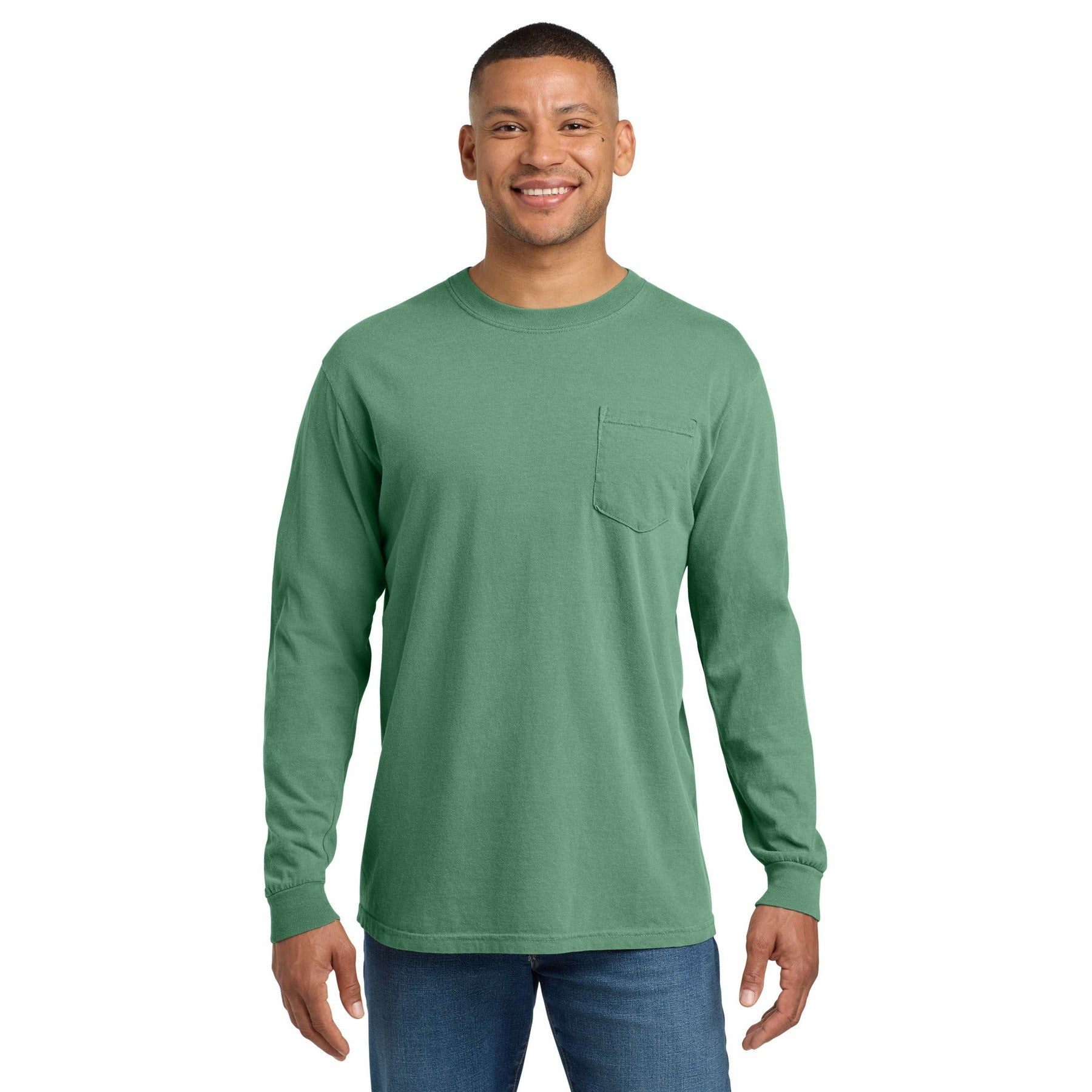 Comfort Colors-COMFORT COLORS ® Heavyweight Ring Spun Long Sleeve Pocket Tee. 4410-MedTech-10