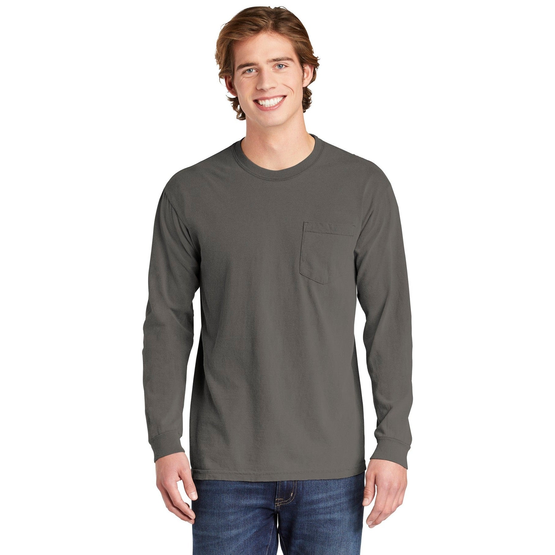 Comfort Colors-COMFORT COLORS ® Heavyweight Ring Spun Long Sleeve Pocket Tee. 4410-MedTech-9