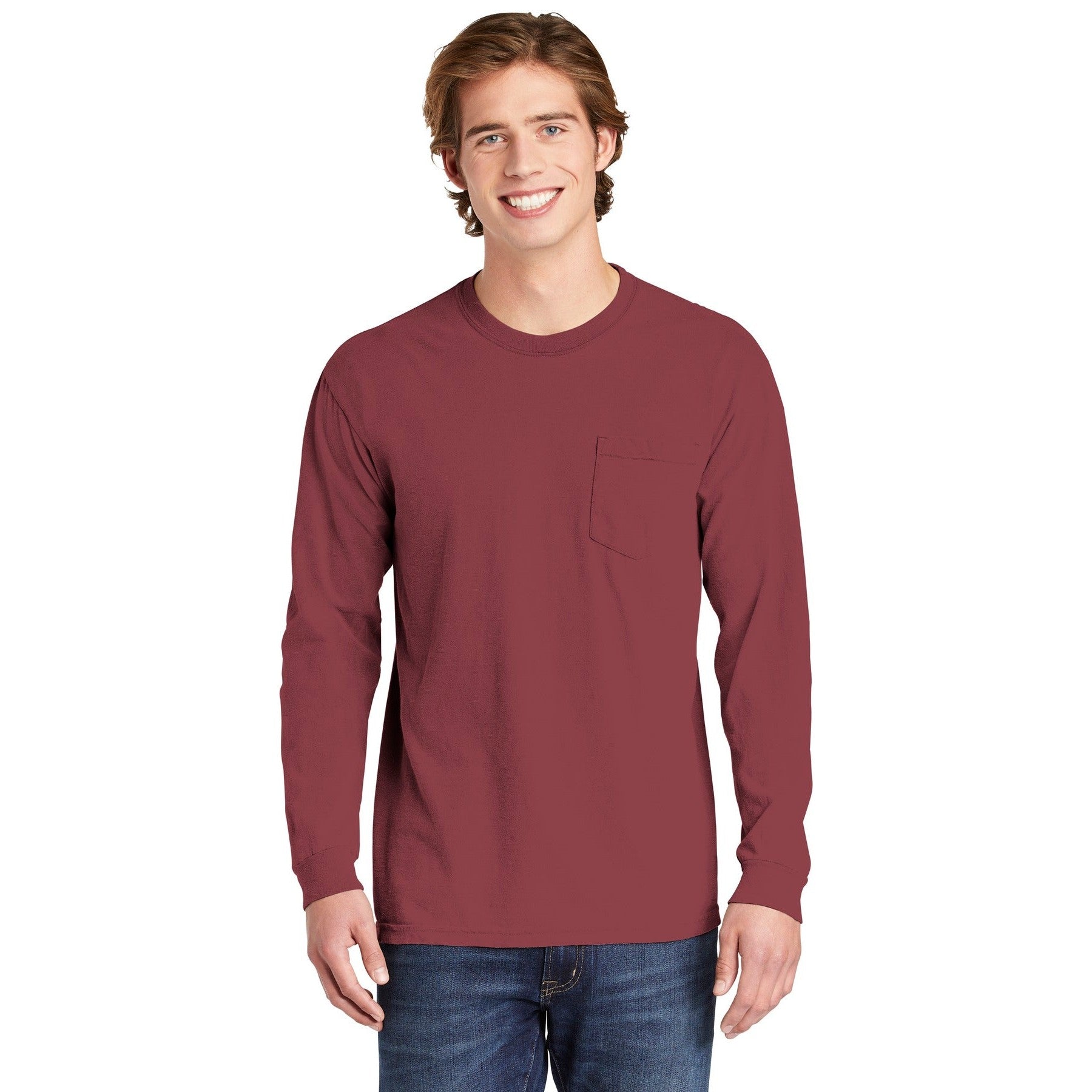 Comfort Colors-COMFORT COLORS ® Heavyweight Ring Spun Long Sleeve Pocket Tee. 4410-MedTech-3