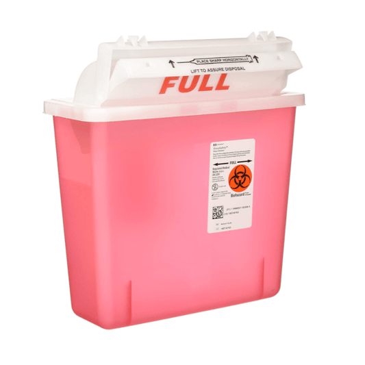 Cardinal Health-Cardinal Health Sharps Container w/ SharpStar™ Lid, 5 Qt-MedTech-1