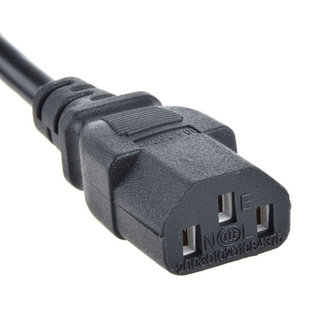 Caretech-Caretech® AC Power Cord, Universal, Straight, Black, 6 ft.-MedTech-3