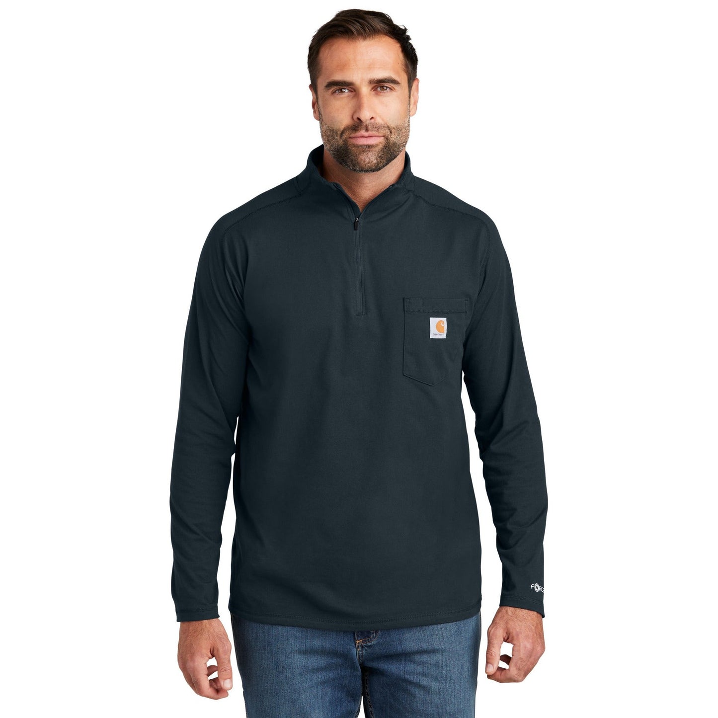 Carhartt-Carhartt Force® 1/4-Zip Long Sleeve T-Shirt CT106660-MedTech-4
