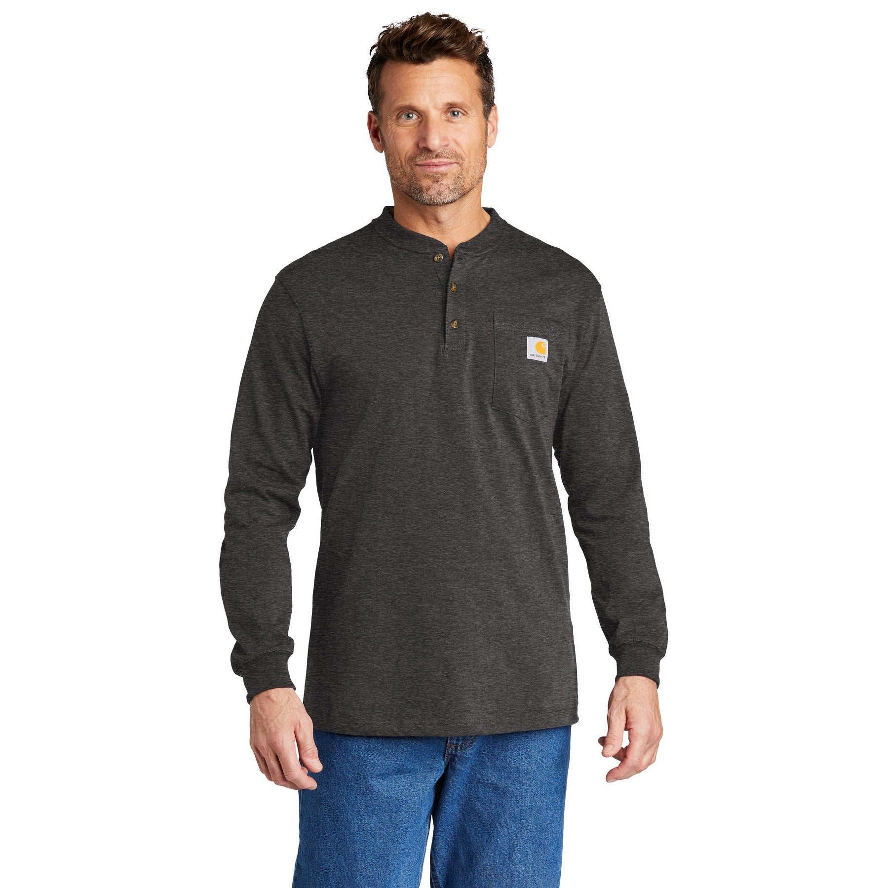 Carhartt-Carhartt® Long Sleeve Henley T-Shirt CTK128-MedTech-2