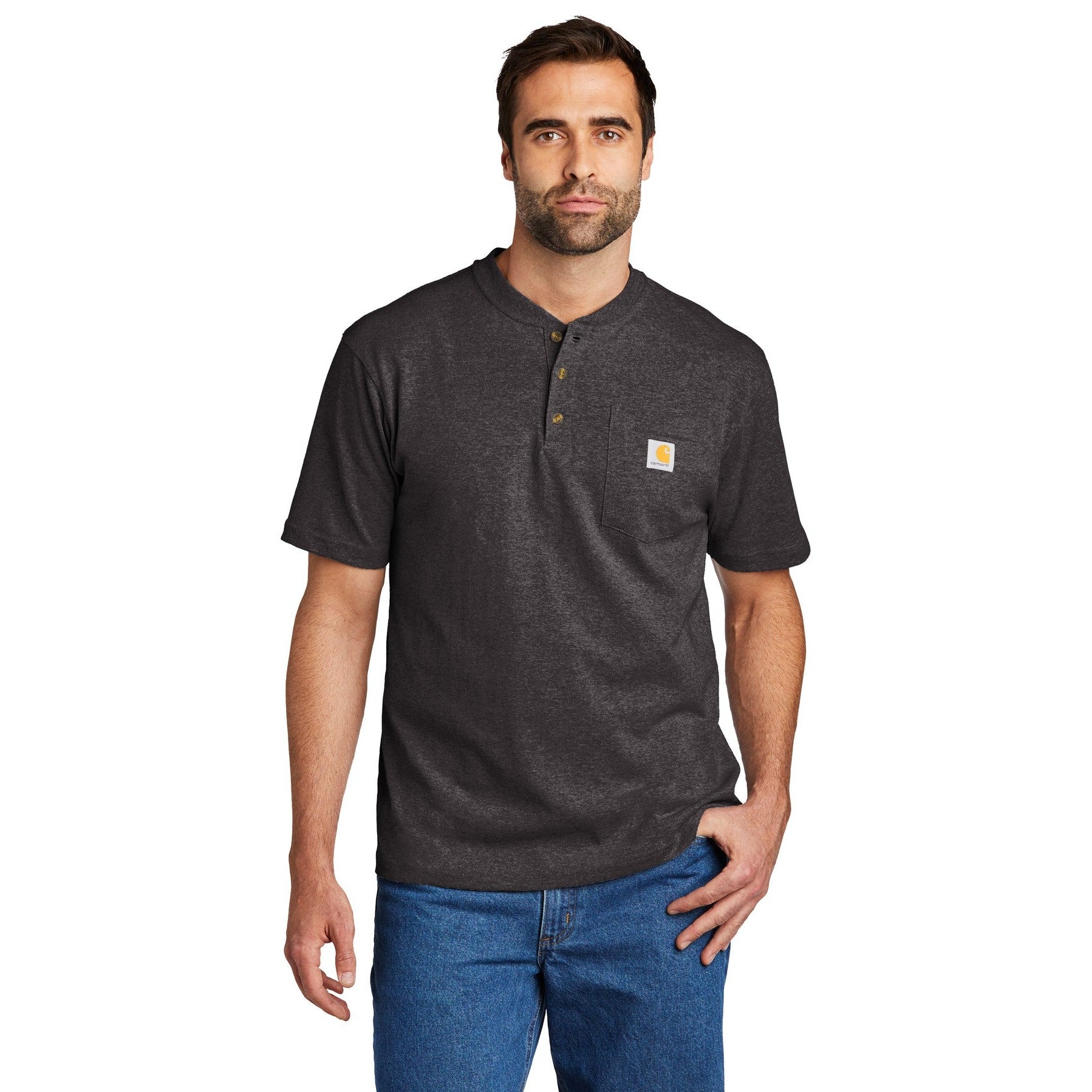 Carhartt-Carhartt® Short Sleeve Henley T-Shirt CTK84-MedTech-2