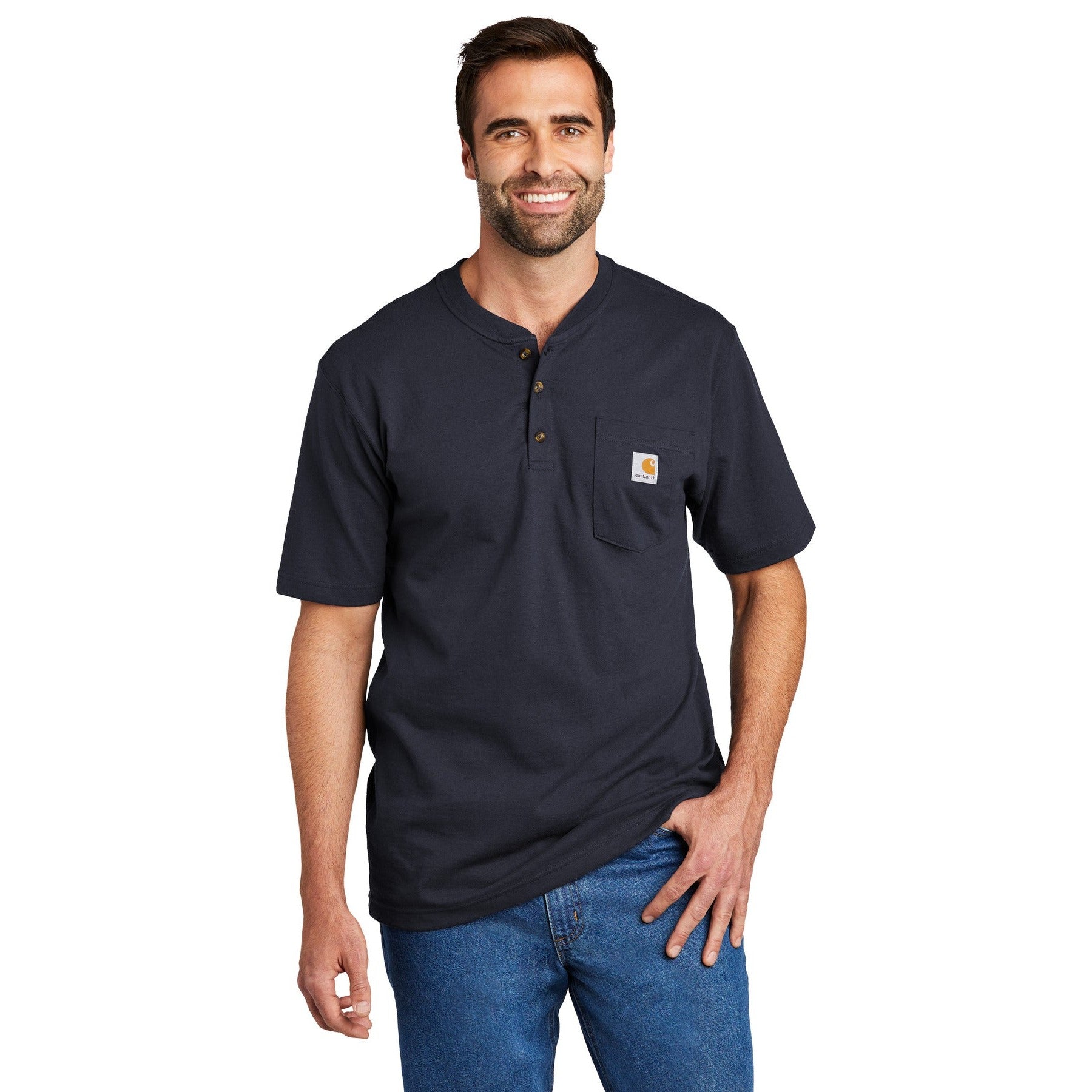 Carhartt-Carhartt® Short Sleeve Henley T-Shirt CTK84-MedTech-4