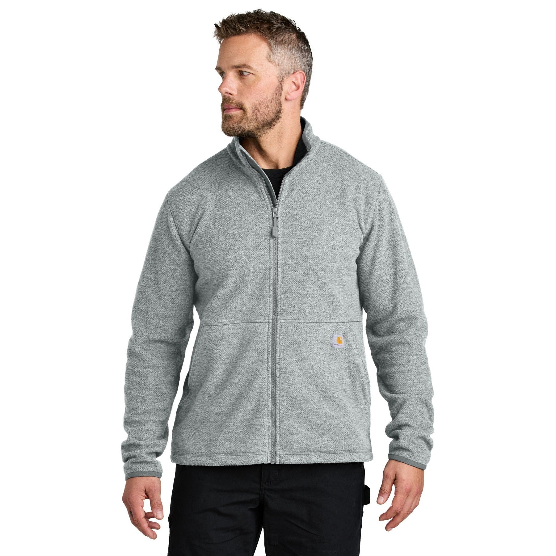 Carhartt-Carhartt® Textured Full-Zip Fleece Jacket CT106416-MedTech-3