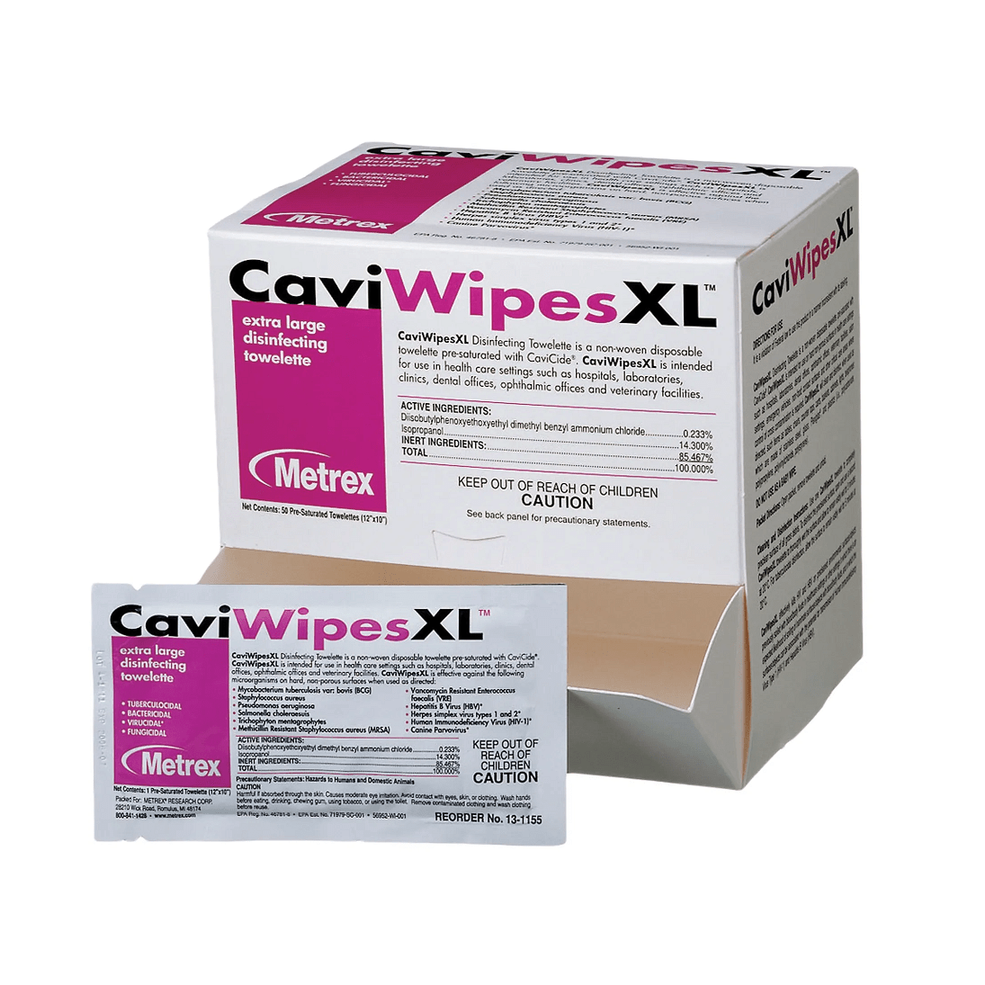 Metrex-CaviWipes® XL Disinfectant Towelettes / Wipes-MedTech-1