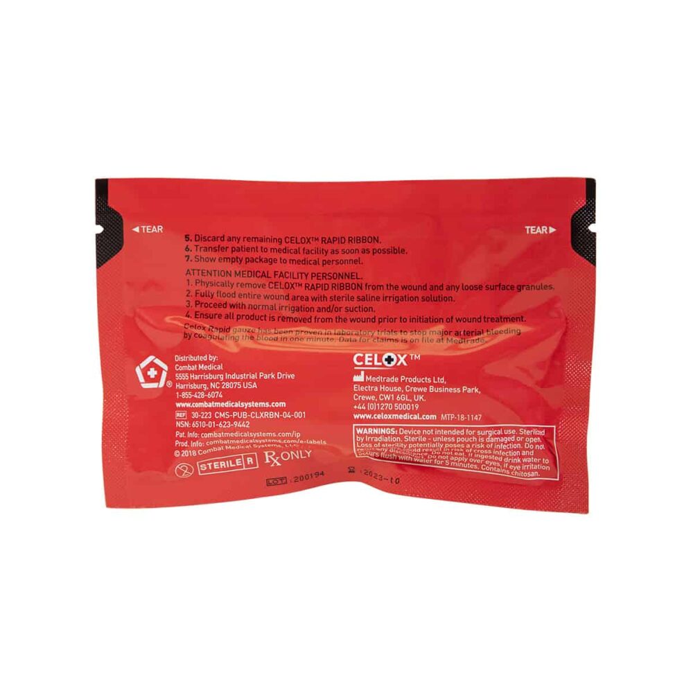 Safeguard Medical-Celox™ RAPID Ribbon, Z-Folded - 1" x 5' Case of 150-MedTech-3