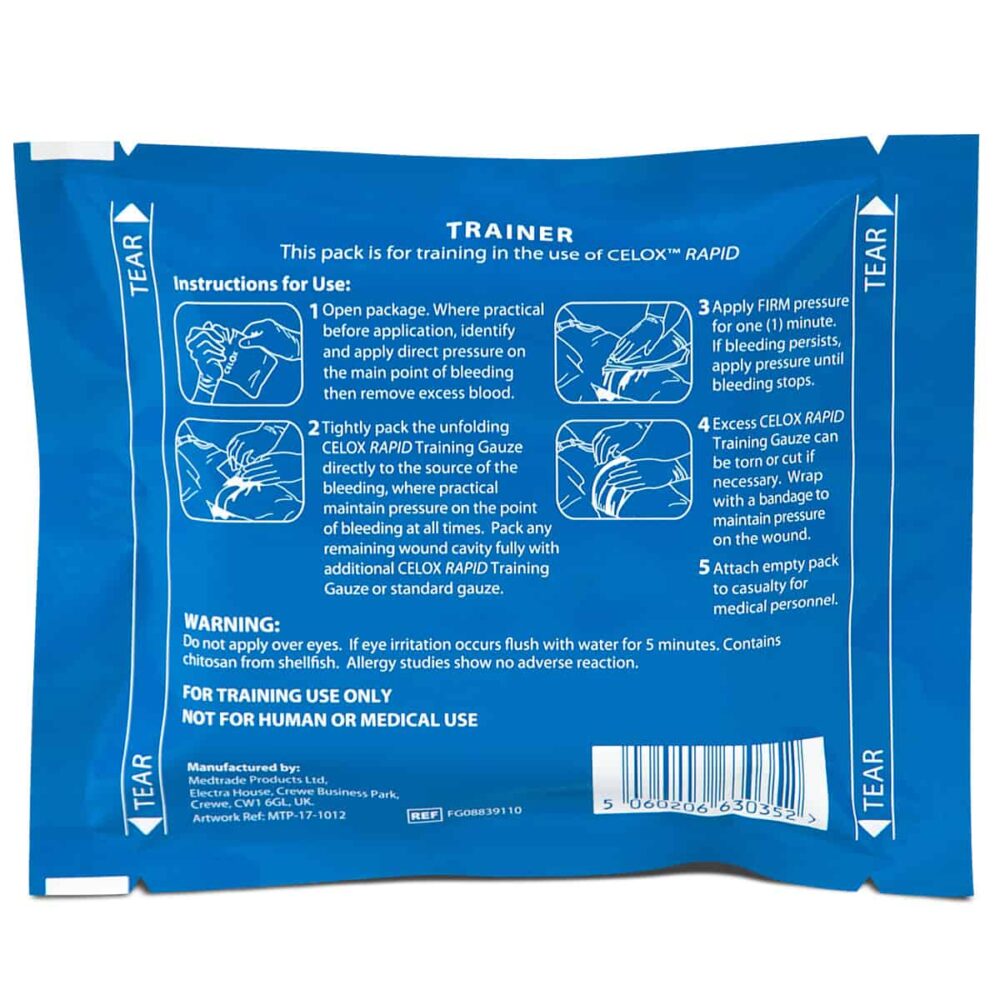 Safeguard Medical-Celox™ Training Gauze, Z-Folded - 3" x 5'-MedTech-2