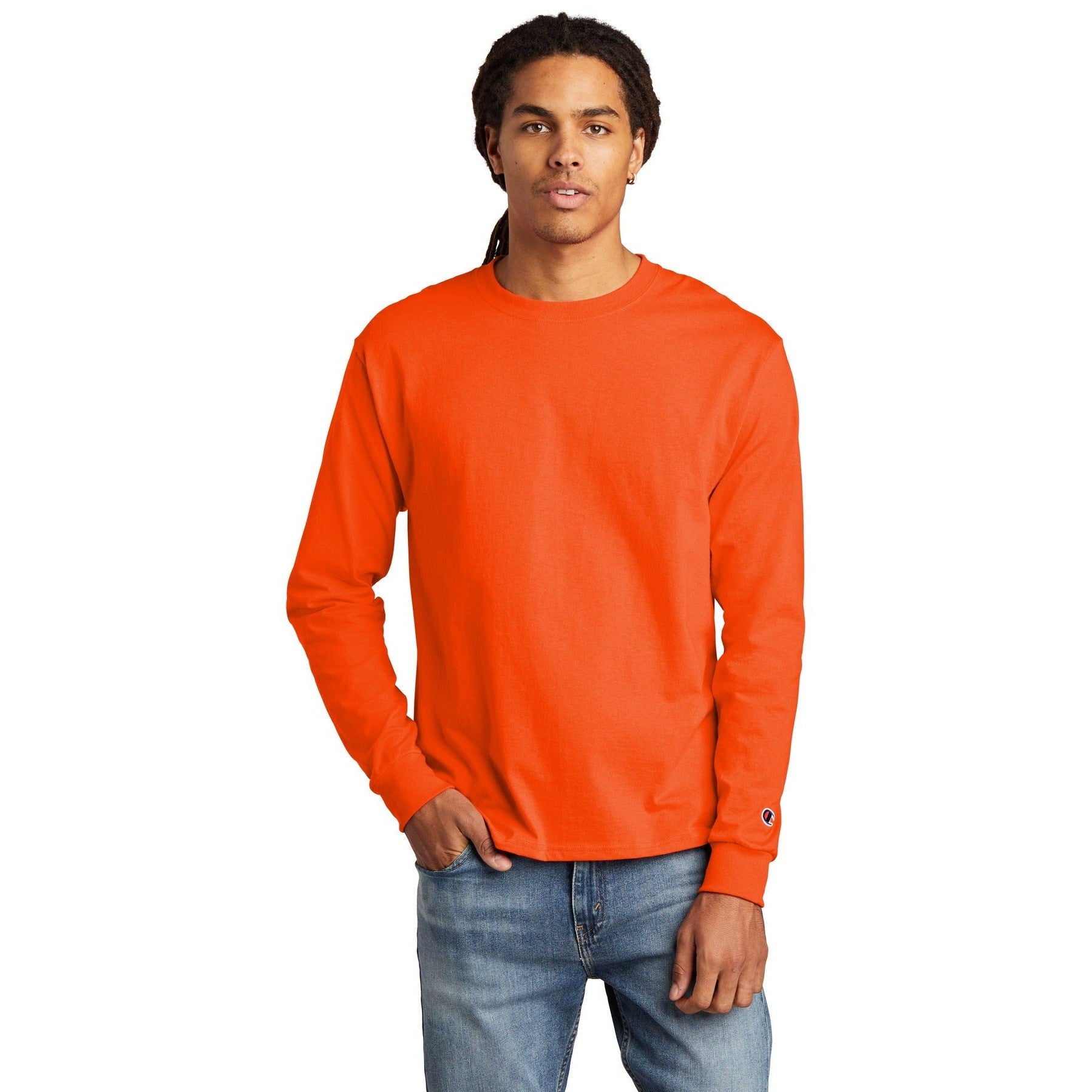 Champion-Champion ® Heritage 5.2-Oz. Jersey Long Sleeve Tee CC8C-MedTech-8