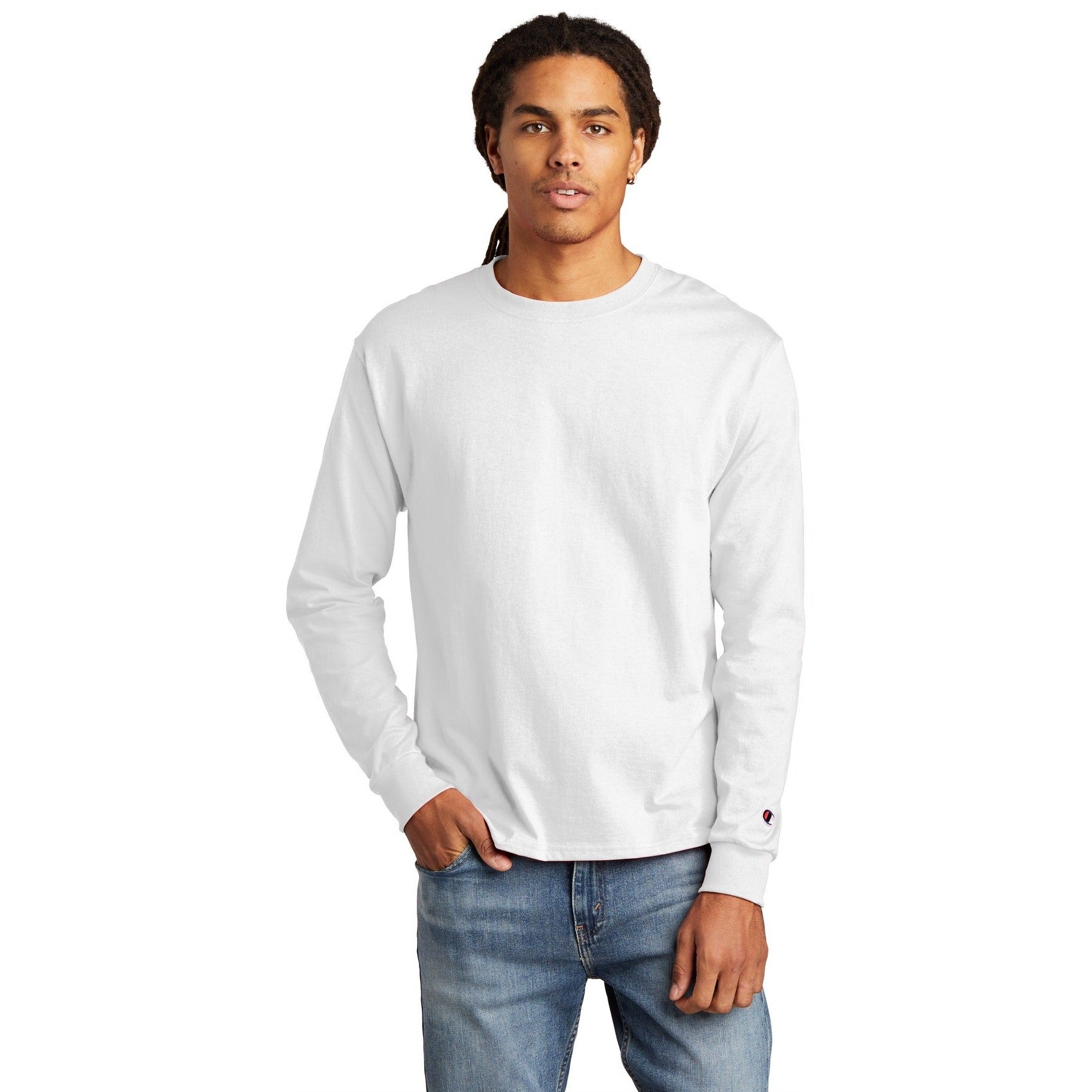 Champion-Champion ® Heritage 5.2-Oz. Jersey Long Sleeve Tee CC8C-MedTech-11