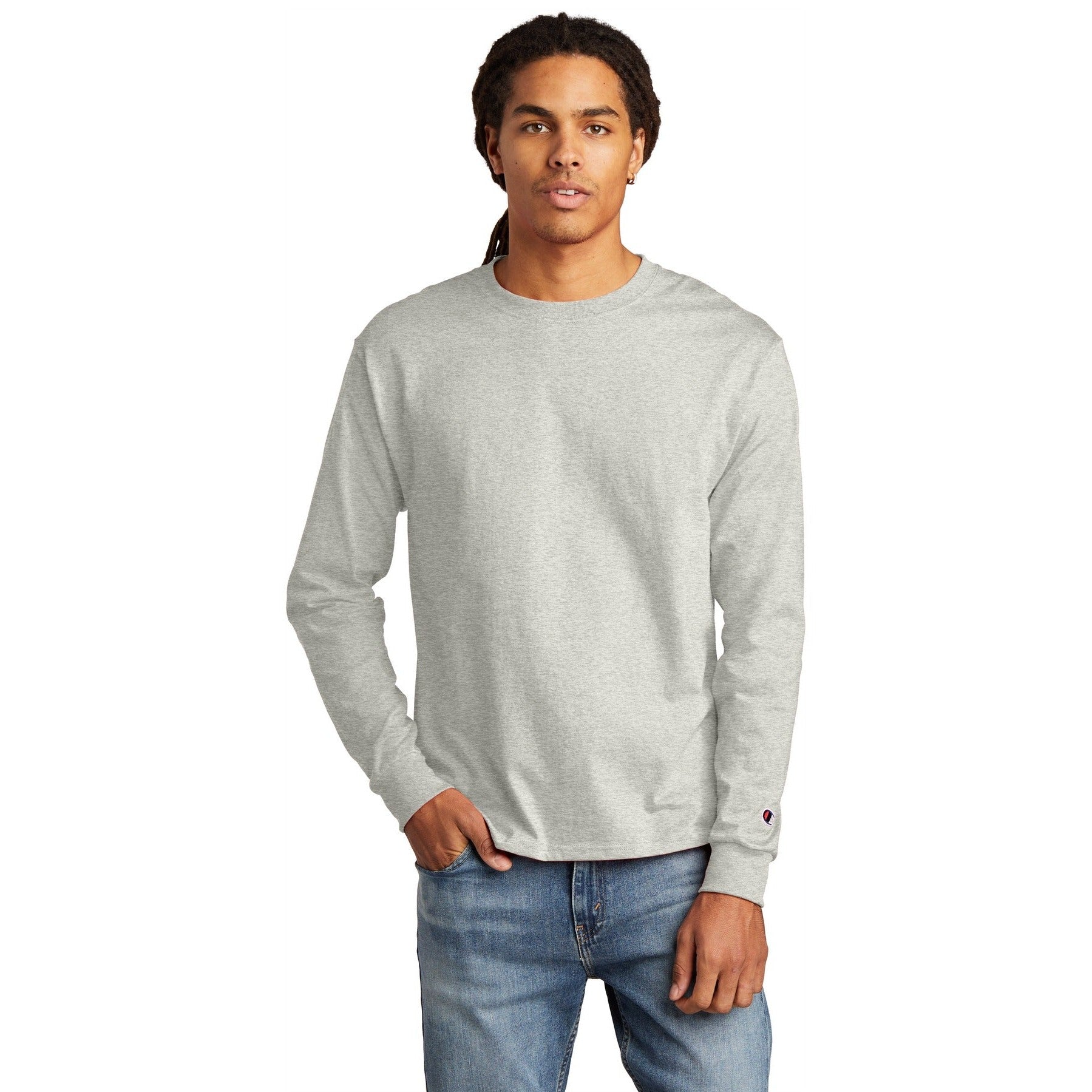 Champion-Champion ® Heritage 5.2-Oz. Jersey Long Sleeve Tee CC8C-MedTech-9