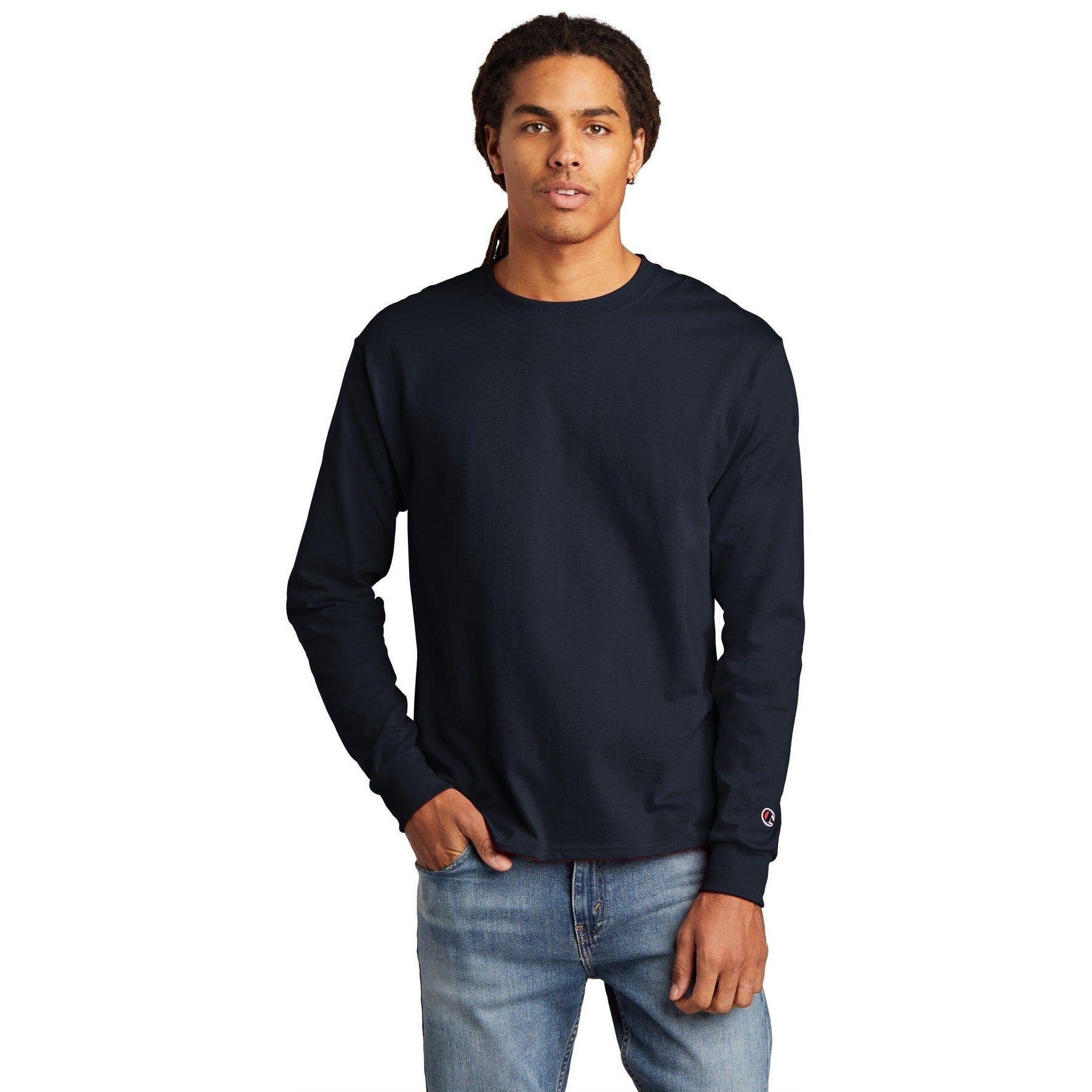 Champion-Champion ® Heritage 5.2-Oz. Jersey Long Sleeve Tee CC8C-MedTech-7