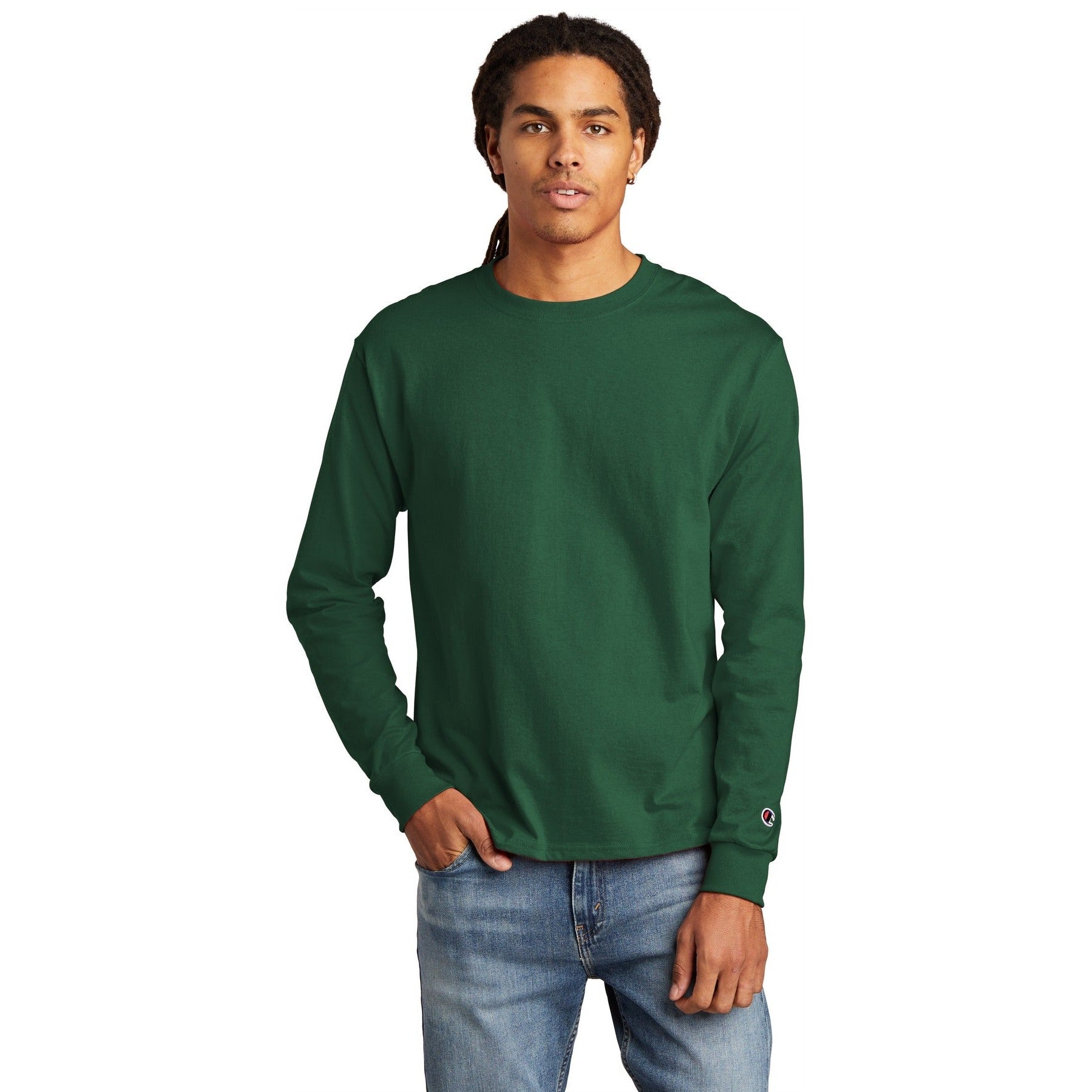 Champion-Champion ® Heritage 5.2-Oz. Jersey Long Sleeve Tee CC8C-MedTech-6