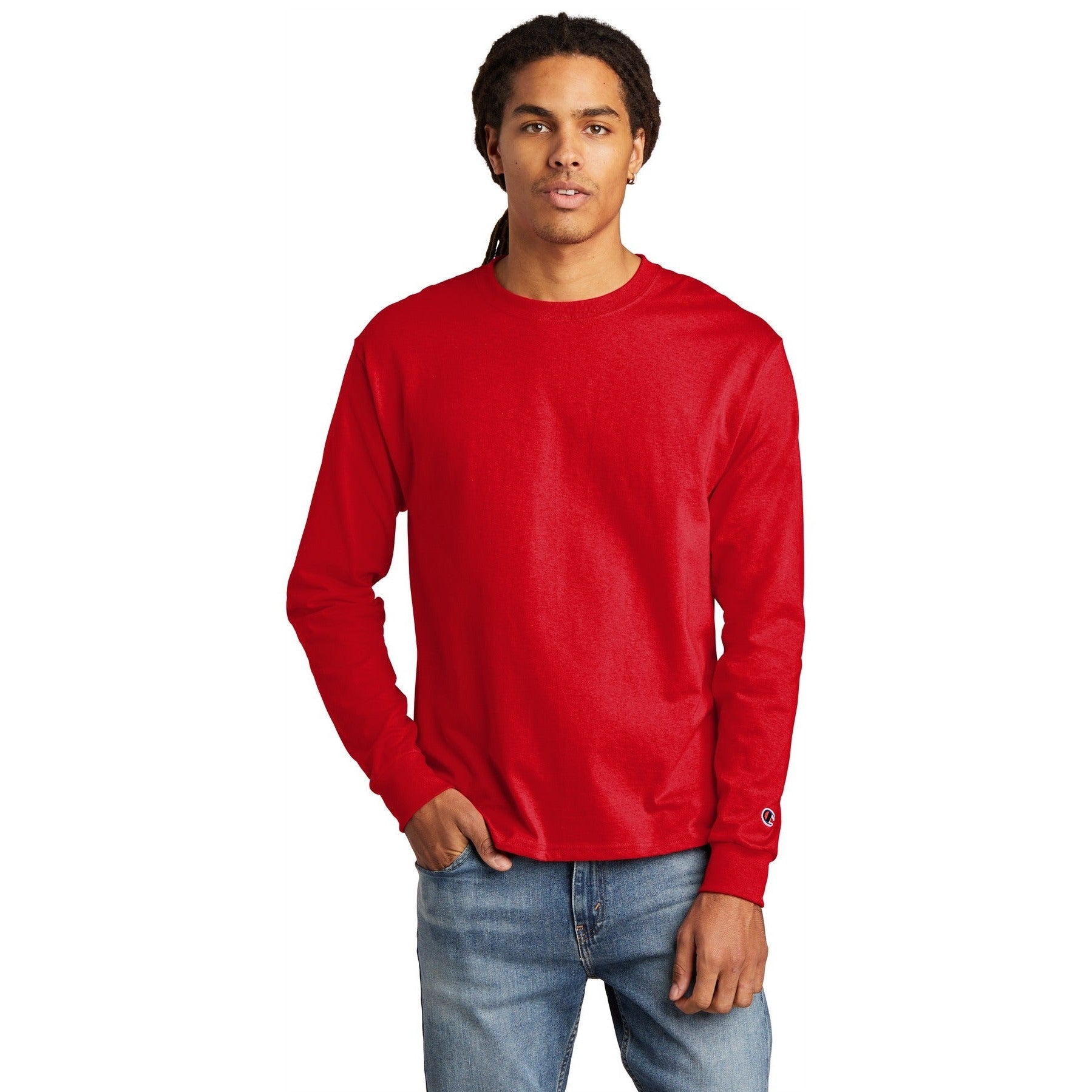 Champion-Champion ® Heritage 5.2-Oz. Jersey Long Sleeve Tee CC8C-MedTech-10