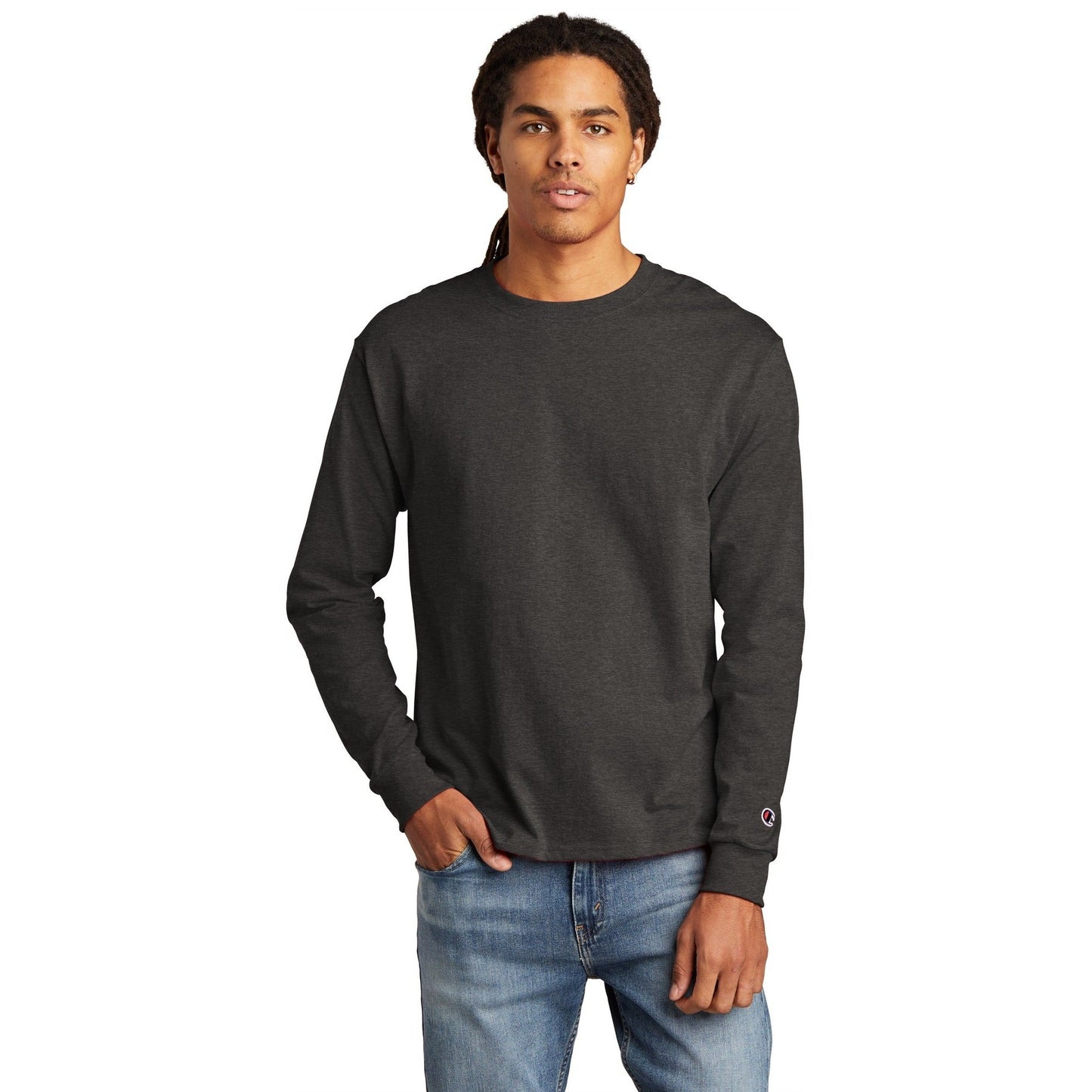Champion-Champion ® Heritage 5.2-Oz. Jersey Long Sleeve Tee CC8C-MedTech-5