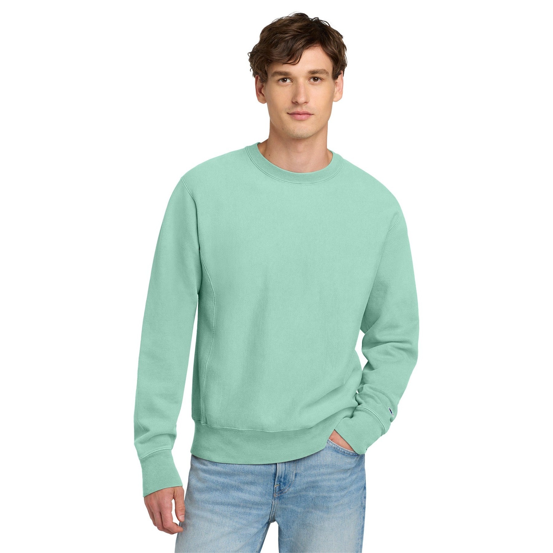 Champion-Champion ® Reverse Weave ® Garment-Dyed Crewneck Sweatshirt. GDS149-MedTech-4