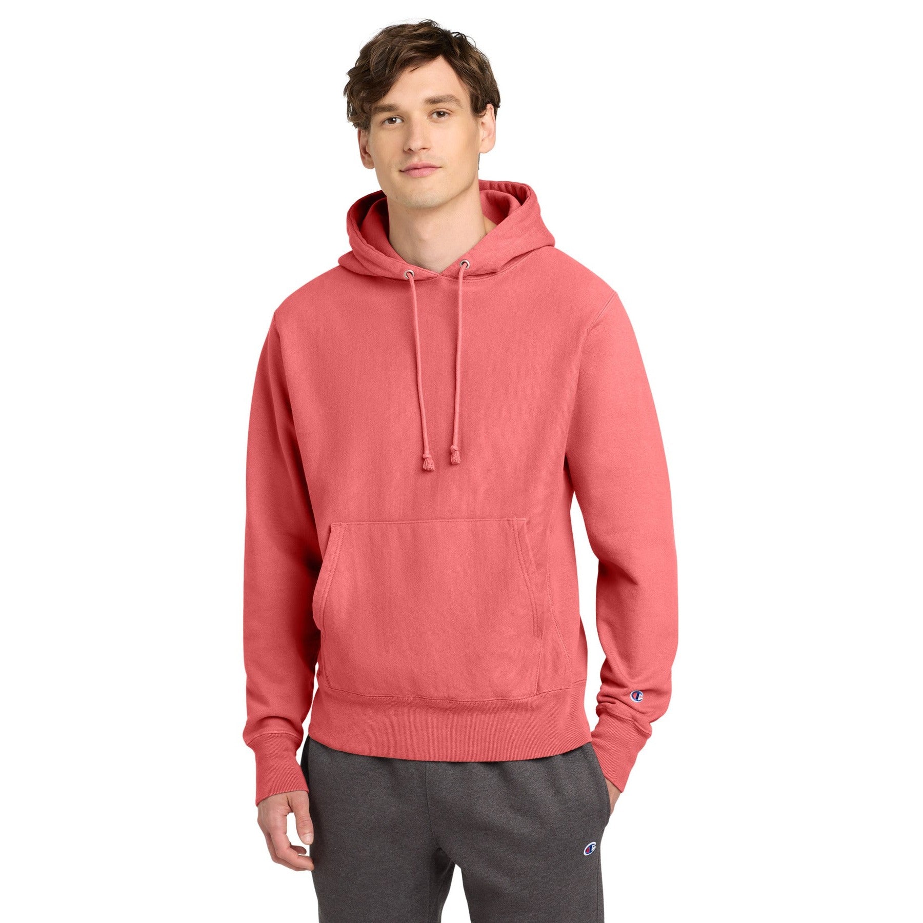 Champion-Champion ® Reverse Weave ® Garment-Dyed Hooded Sweatshirt. GDS101-MedTech-3