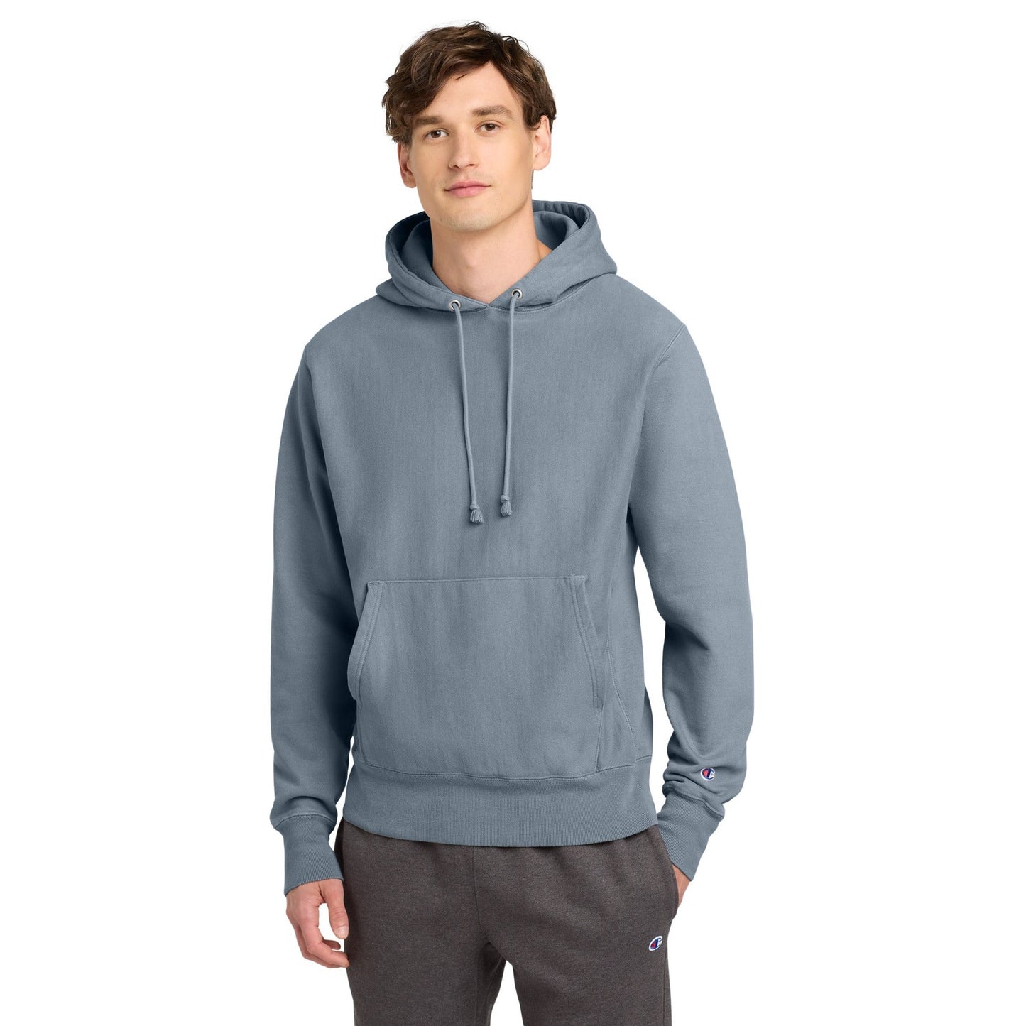 Champion-Champion ® Reverse Weave ® Garment-Dyed Hooded Sweatshirt. GDS101-MedTech-8