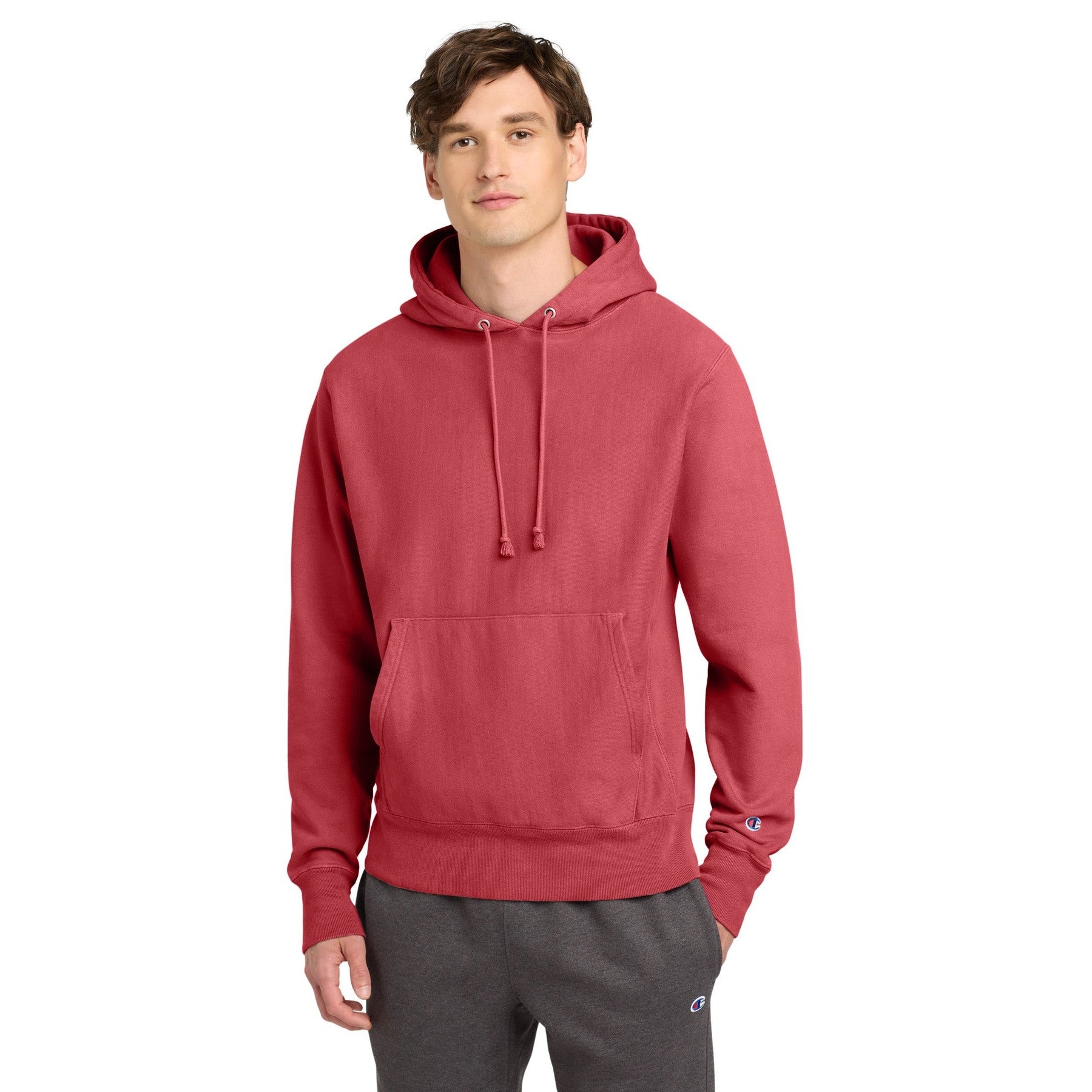 Champion-Champion ® Reverse Weave ® Garment-Dyed Hooded Sweatshirt. GDS101-MedTech-4