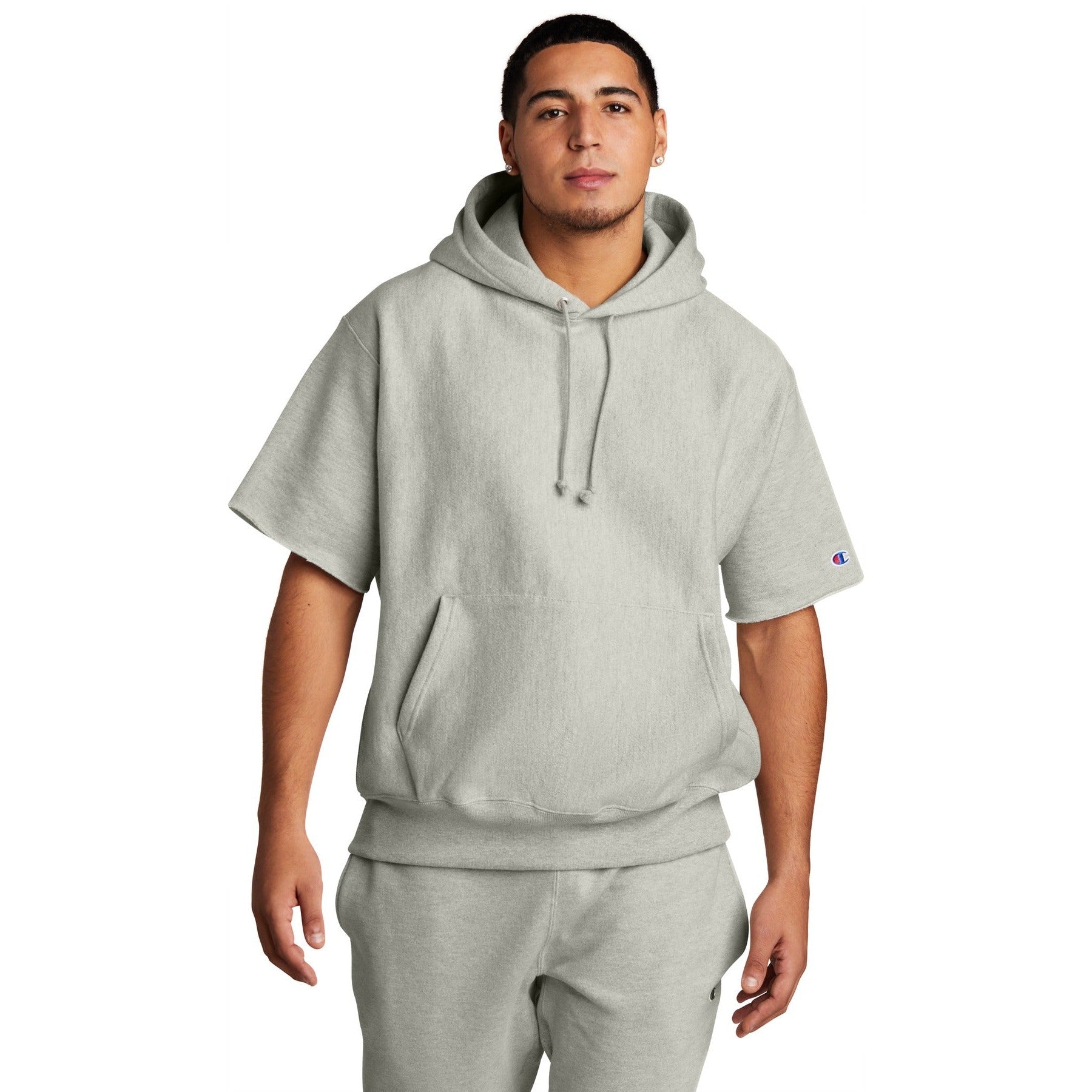 Champion-Champion ® Reverse Weave ® Short Sleeve Hooded Sweatshirt S101SS-MedTech-3