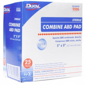Dukal Corporation-Combine ABD Pad Sterile 5 x 9-MedTech-1