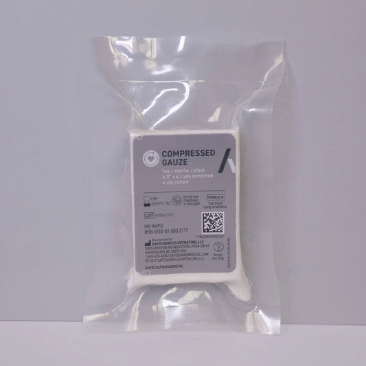 Safeguard Medical- Compressed Gauze, Rolled case of 175-Medtech- 1