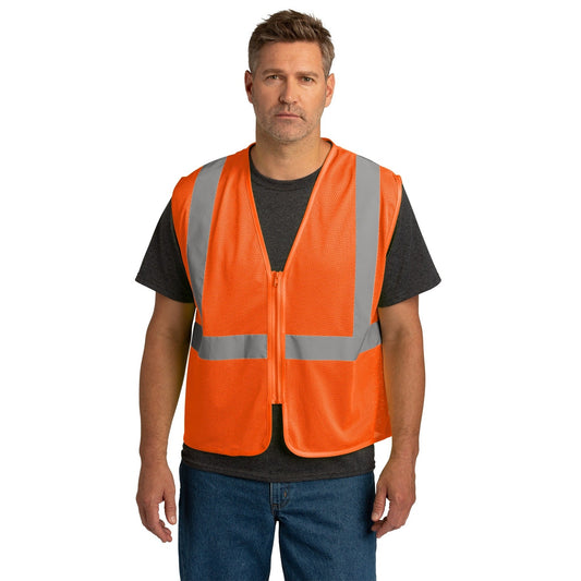 CornerStone-CornerStone ® ANSI 107 Class 2 Economy Mesh Zippered Vest. CSV101-MedTech-1