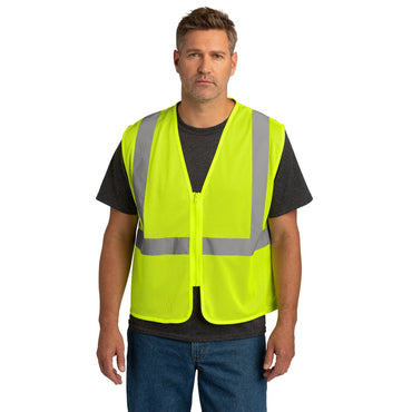 CornerStone-CornerStone ® ANSI 107 Class 2 Economy Mesh Zippered Vest. CSV101-MedTech-2