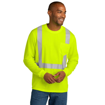 CornerStone-CornerStone ® ANSI 107 Class 2 Mesh Long Sleeve Tee. CS201-MedTech-2