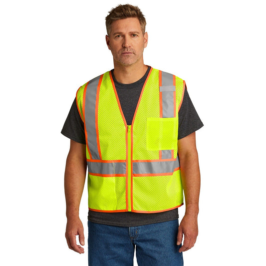 CornerStone-CornerStone ® ANSI 107 Class 2 Mesh Zippered Two-Tone Vest. CSV103-MedTech-1