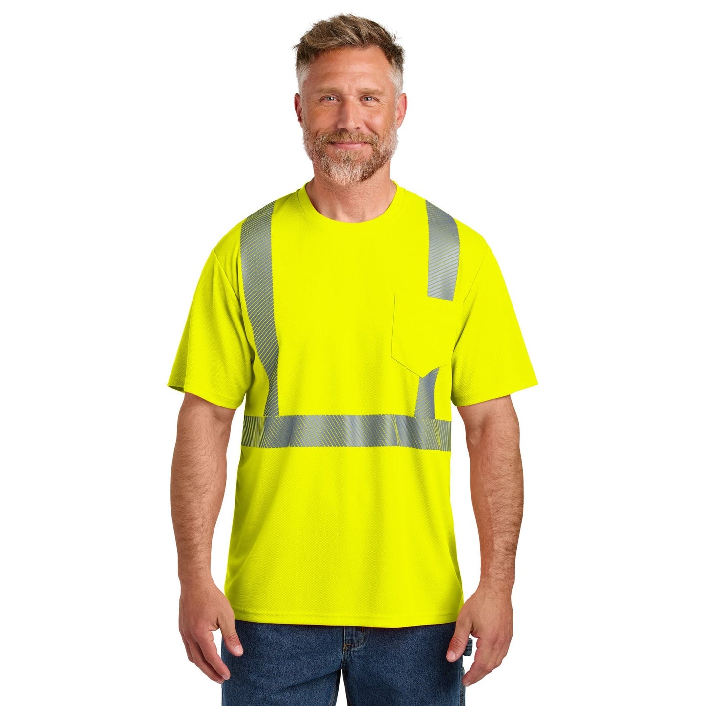 CornerStone-CornerStone® ANSI 107 Class 2 Segmented Tape Tee CS204-MedTech-2