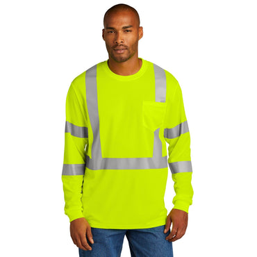 CornerStone-CornerStone ® ANSI 107 Class 3 Mesh Long Sleeve Tee. CS203-MedTech-2